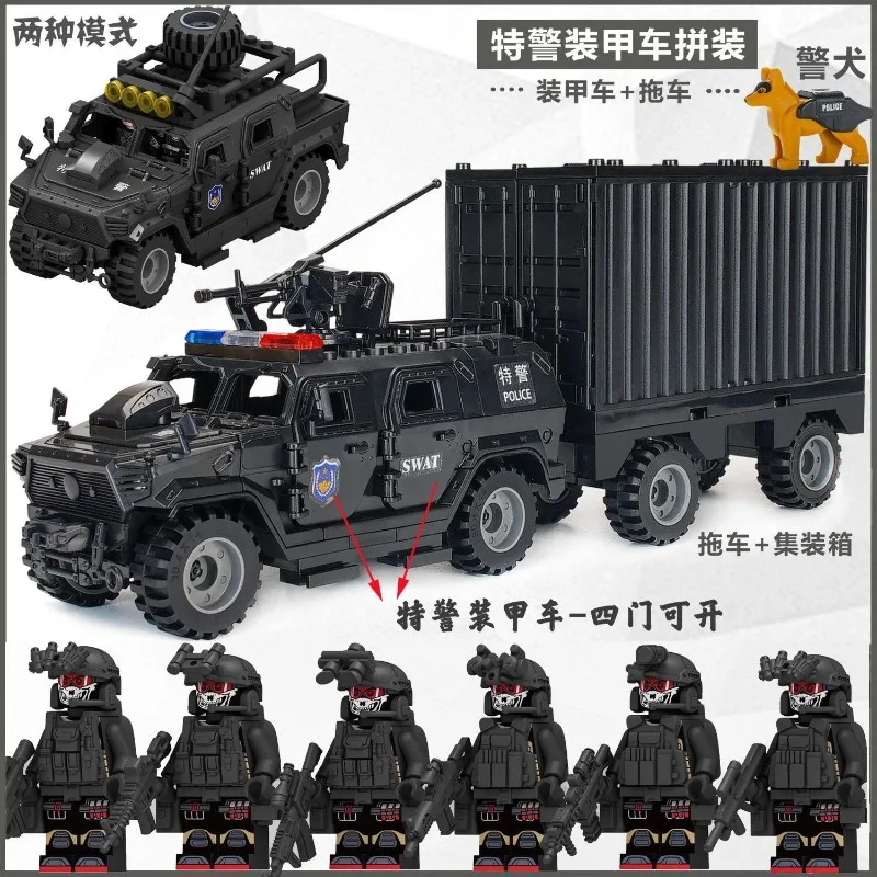 Lego Set Technic - SWAT Aksiyon Figürleri, Zırhlı Araç Yapım