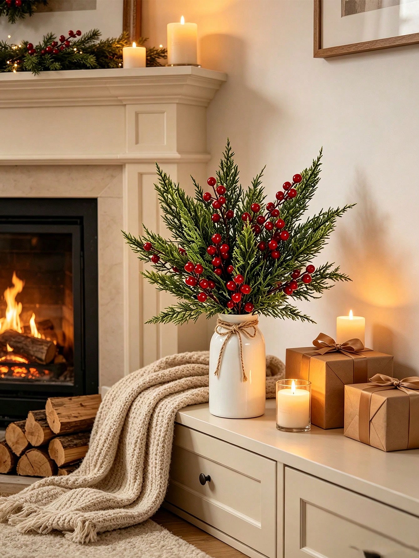 20 adet Kırmızı Meyveli Yapay  - Christmas Tree Artificial incelemesi ve fiyatı